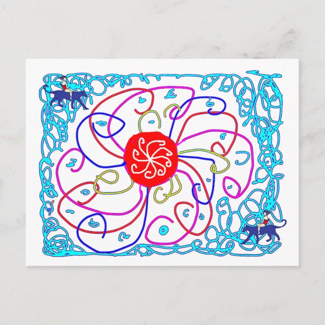 En solig dag helg vykort (Framsida)