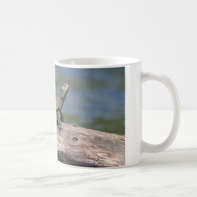 En solig dag målad Turtle Kaffemugg (Höger)
