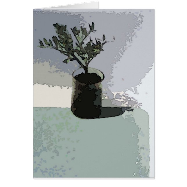 En solig fläck hälsningskort (Framsidan)