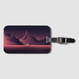 En solnedgång i bergsområden bagagebricka