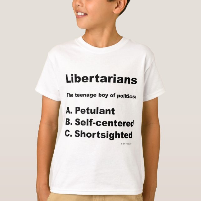 En som tror på läran om viljans frihetdefinition tee shirt (Framsida)