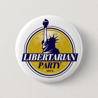 En som tror på läran om viljans frihetpartylogotyp knapp