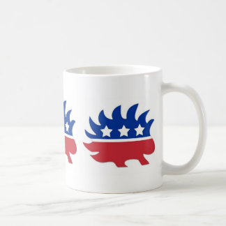 En som tror på läran om viljans frihetPorcupine Kaffemugg