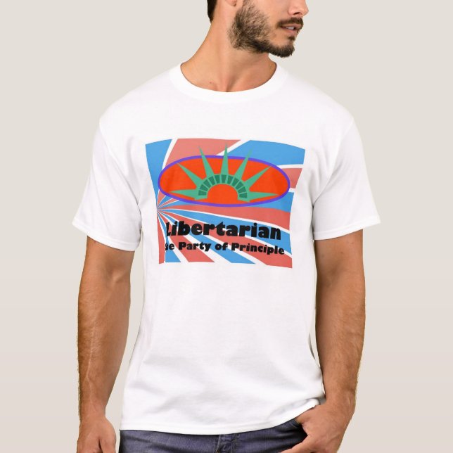 En som tror på läran om viljans frihetprincip t-shirt (Framsida)