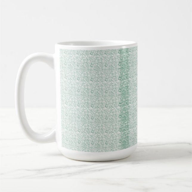 En sömlös geometrisk mönster med interlockering kaffemugg (Vänster)