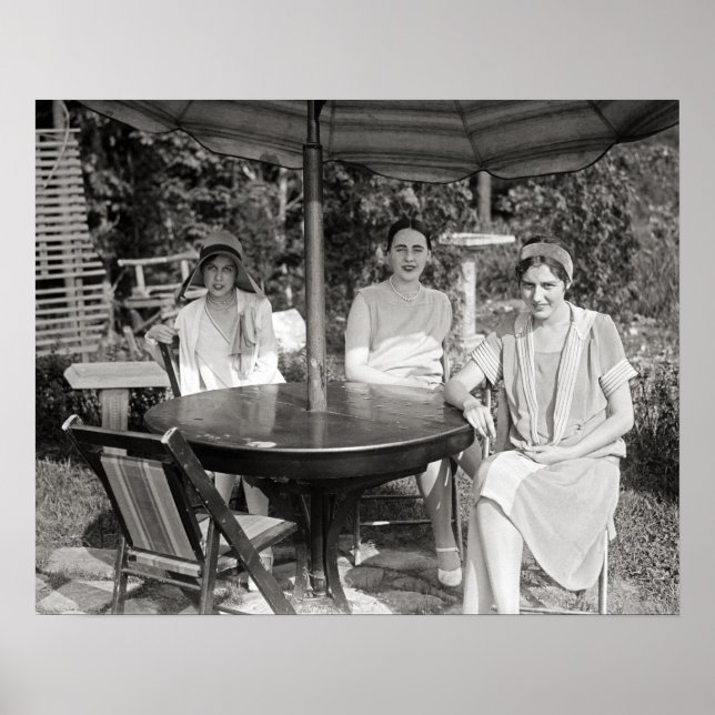 En sommardag, 1928. Vintagefoto Poster (Framsidan)