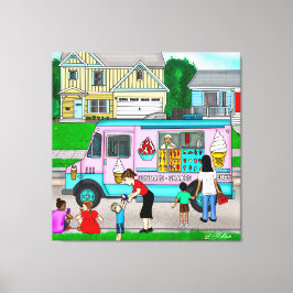 En sommardag i Hett | En vismisk illustration Canvastryck