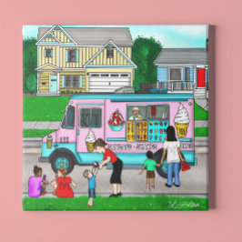 En sommardag i Hett | En vismisk illustration Fototryck