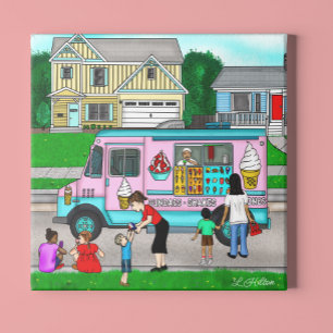 En sommardag i Hett   En vismisk illustration Fototryck