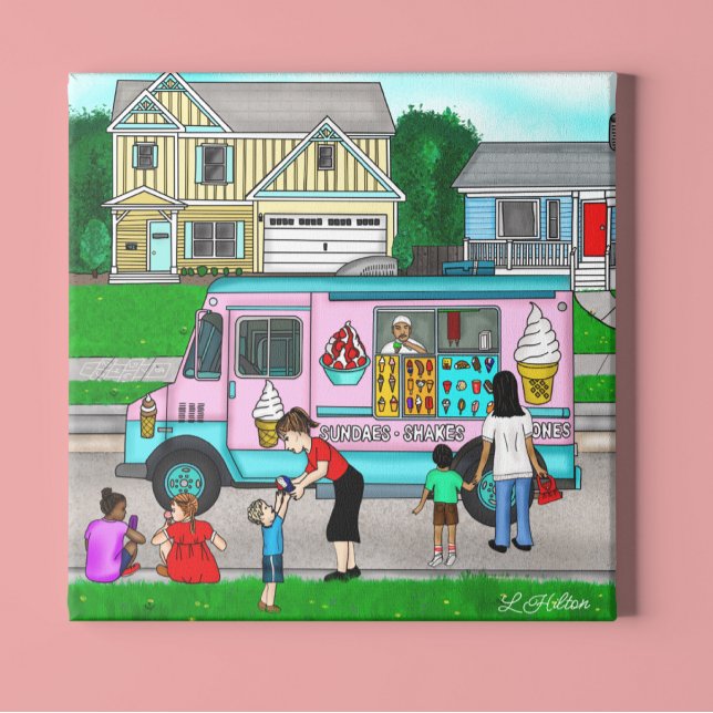 En sommardag i Hett | En vismisk illustration Fototryck (Skapare uppladdad)