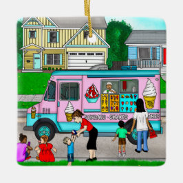 En sommardag i Hett | En vismisk illustration Julgransprydnad Keramik