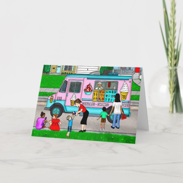 En sommardag i Hett | En vismisk illustration Kort (Framsida)