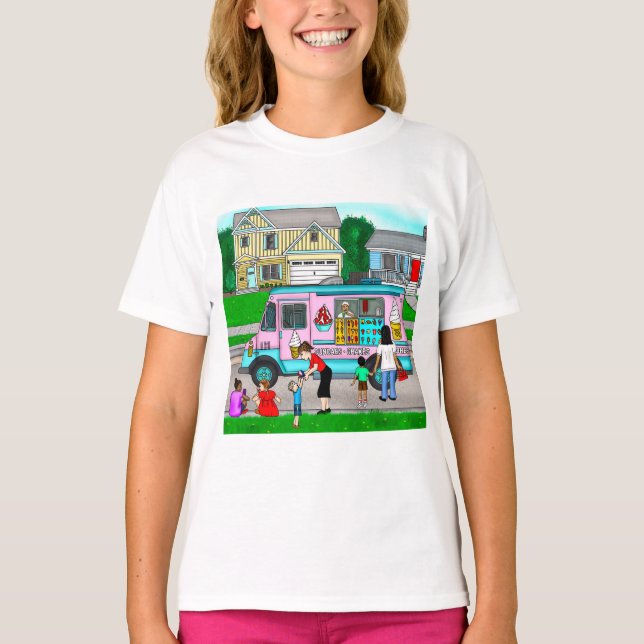 En sommardag i Hett | En vismisk illustration T Shirt (Framsida)