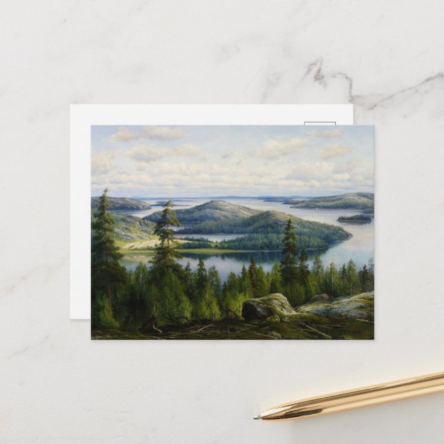 En sommardag i Sjö Paijanne, Waenerberg Vykort (Fram/Back In Situ)