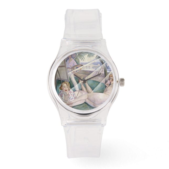 En sommardag (vackra kvinnor i Sol) Armbandsur (Framsida)