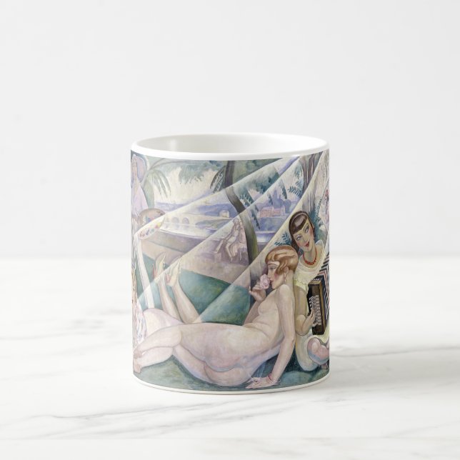 En sommardag (vackra kvinnor i Sol) Kaffemugg (Center)