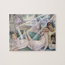 En sommardag (vackra kvinnor i Sol) Pussel