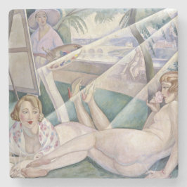 En sommardag (vackra kvinnor i Sol) Stenunderlägg