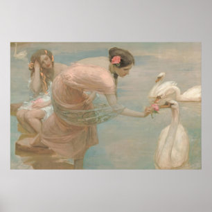 En sommarmorgon av Rupert Bunny (1897) Poster