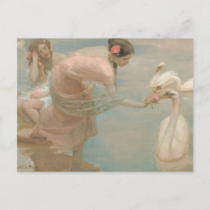 En sommarmorgon av Rupert Bunny (1897) Vykort