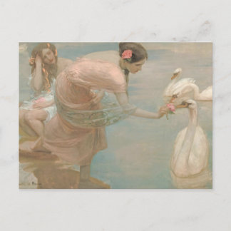 En sommarmorgon av Rupert Bunny (1897) Vykort