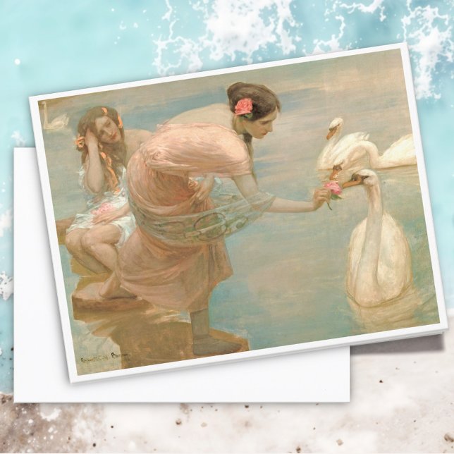 En sommarmorgon av Rupert Bunny Vykort (Skapare uppladdad)