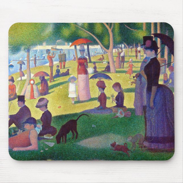 En söndageftermiddag på La stora Jatte vid Seurat Musmatta (Framsidan)