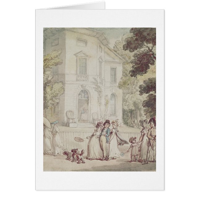 En söndageftermiddagpromenad hälsningskort (Framsidan)