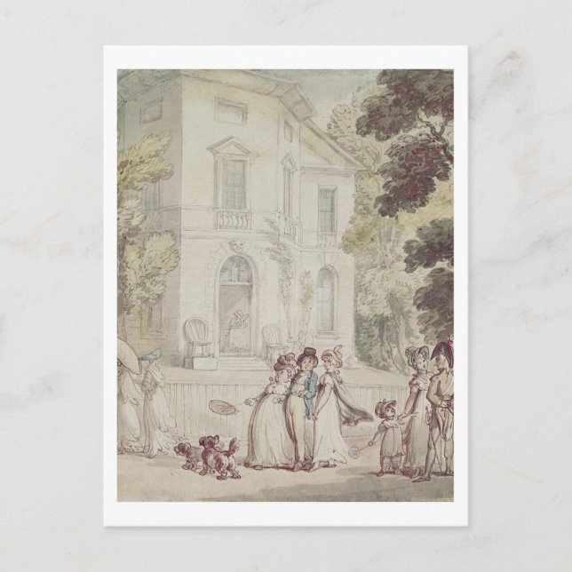 En söndageftermiddagpromenad vykort (Framsida)