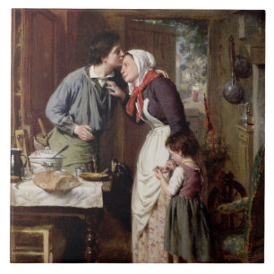 En sons fromhet, 1868 (olja på kanfas) kakelplatta