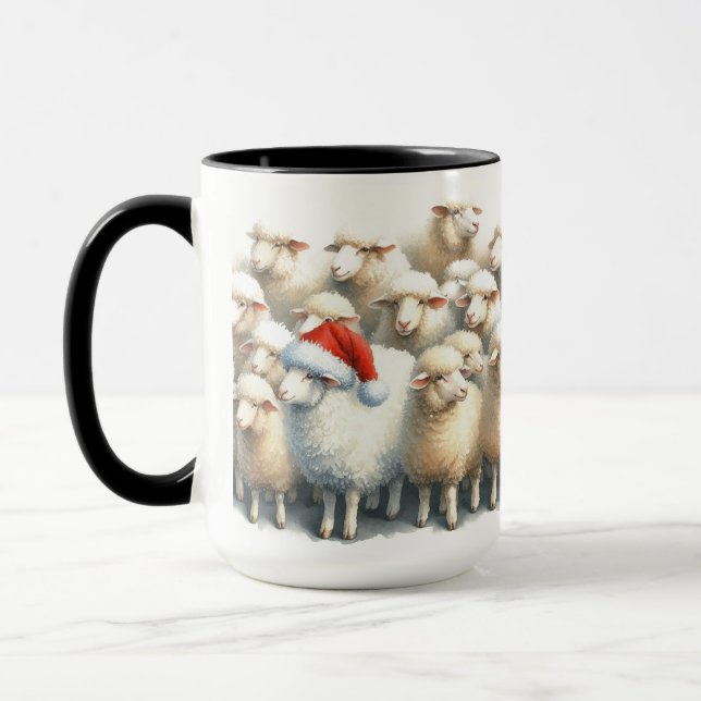 En sorts jullkaffe av får Mugg Kopp (Vänster)