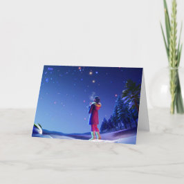 En söß och öm julönskan helgkort