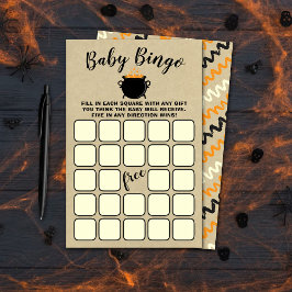 En söt Baby brinner Halloween-babyskor