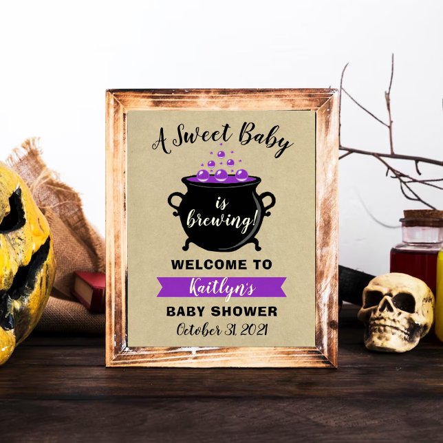 En söt Baby brinner Halloween-babyskor Poster (Skapare uppladdad)