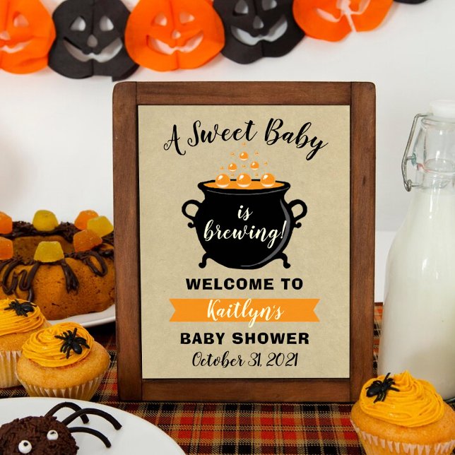 En söt Baby brinner Halloween-babyskor Poster (Skapare uppladdad)