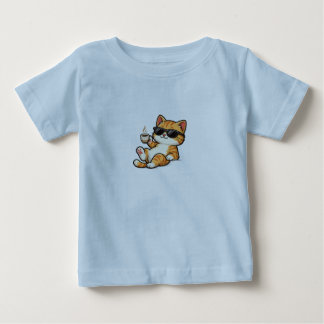 En söt bild av en katt på din klänning. t shirt