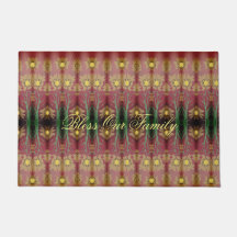 En Söt Blommigt dörrmatta