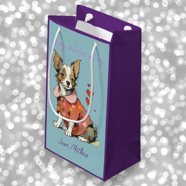 En söt Chihuahua på Alla hjärtans dag (Skapare uppladdad)