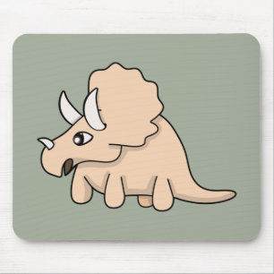 En söt dinosaur musmatta
