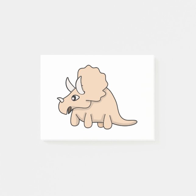 En söt dinosaurie post-it block (Framsida)