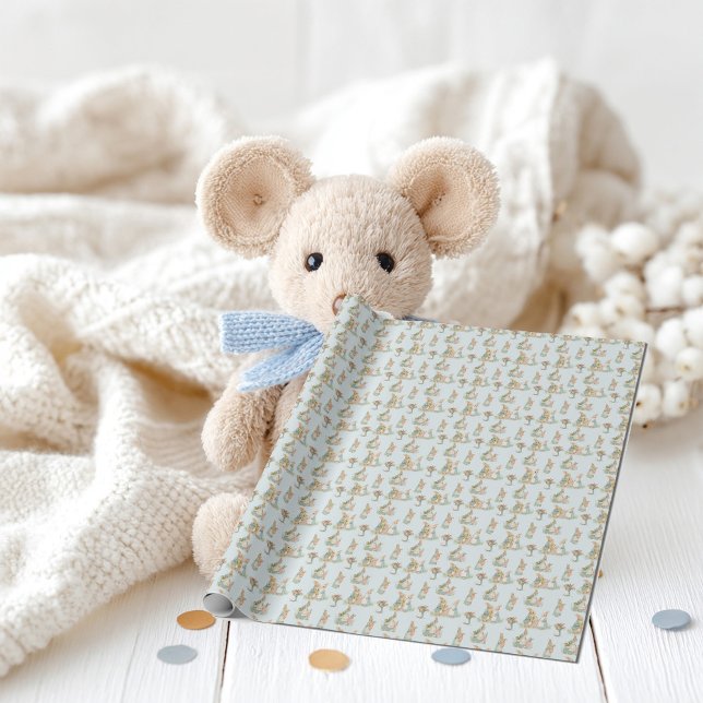 en söt familj kaniner med en bebis presentpapper (Skapare uppladdad)