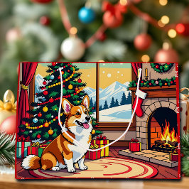 En söt festlig Corgi jul