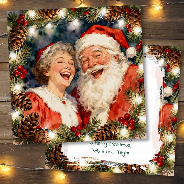 En söt gammaldags jul | Tomtefar och Tomtemor Julkort (Skapare uppladdad)
