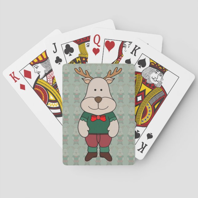 En söt hjort casinokort (Baksidan)