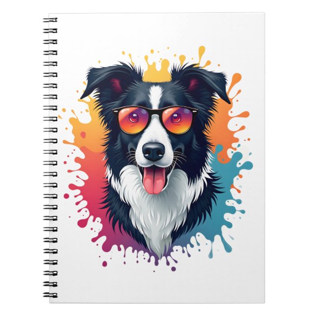 En söt hund Collie [RB#10009] Anteckningsbok (Framsidan)
