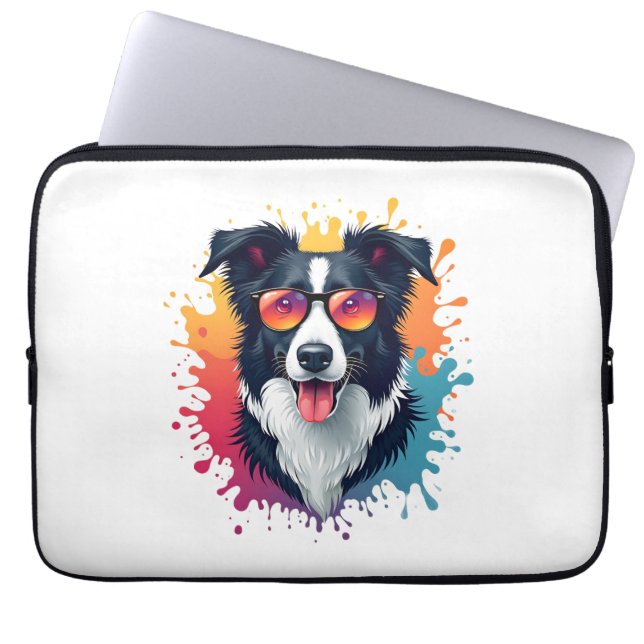 En söt hund Collie [RB#10009] Laptop Fodral (Framsidan)