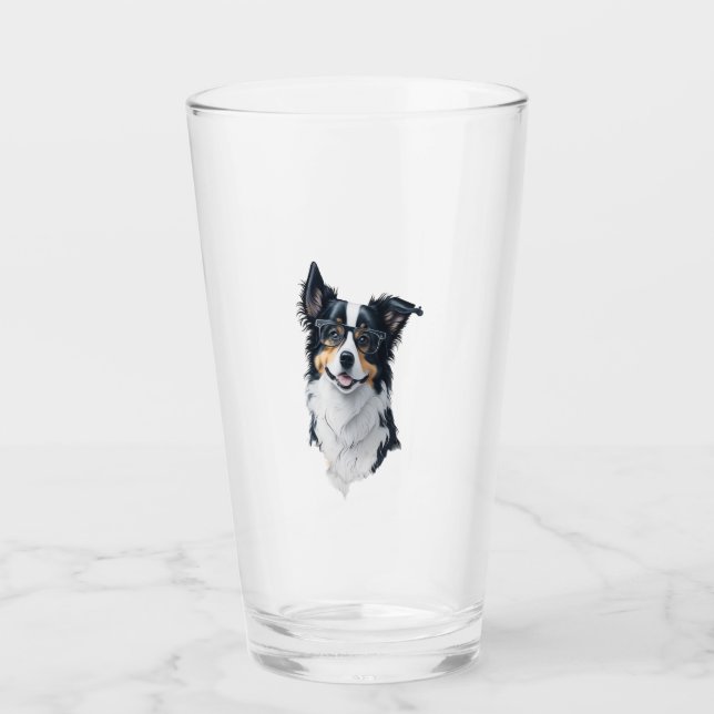 En söt hund Gräns Collie Glaskopp (Framsida)