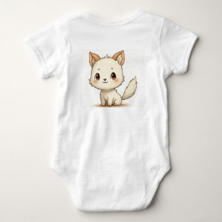 en söt hund och barnkläder t shirt