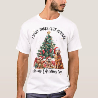 En söt hund och valpkärlek juldesign t shirt