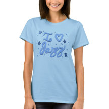 En söt Jag älskar Jazz T-shirt